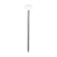 Timco 65mm poly nails plastic head nails colour matched pack of 100