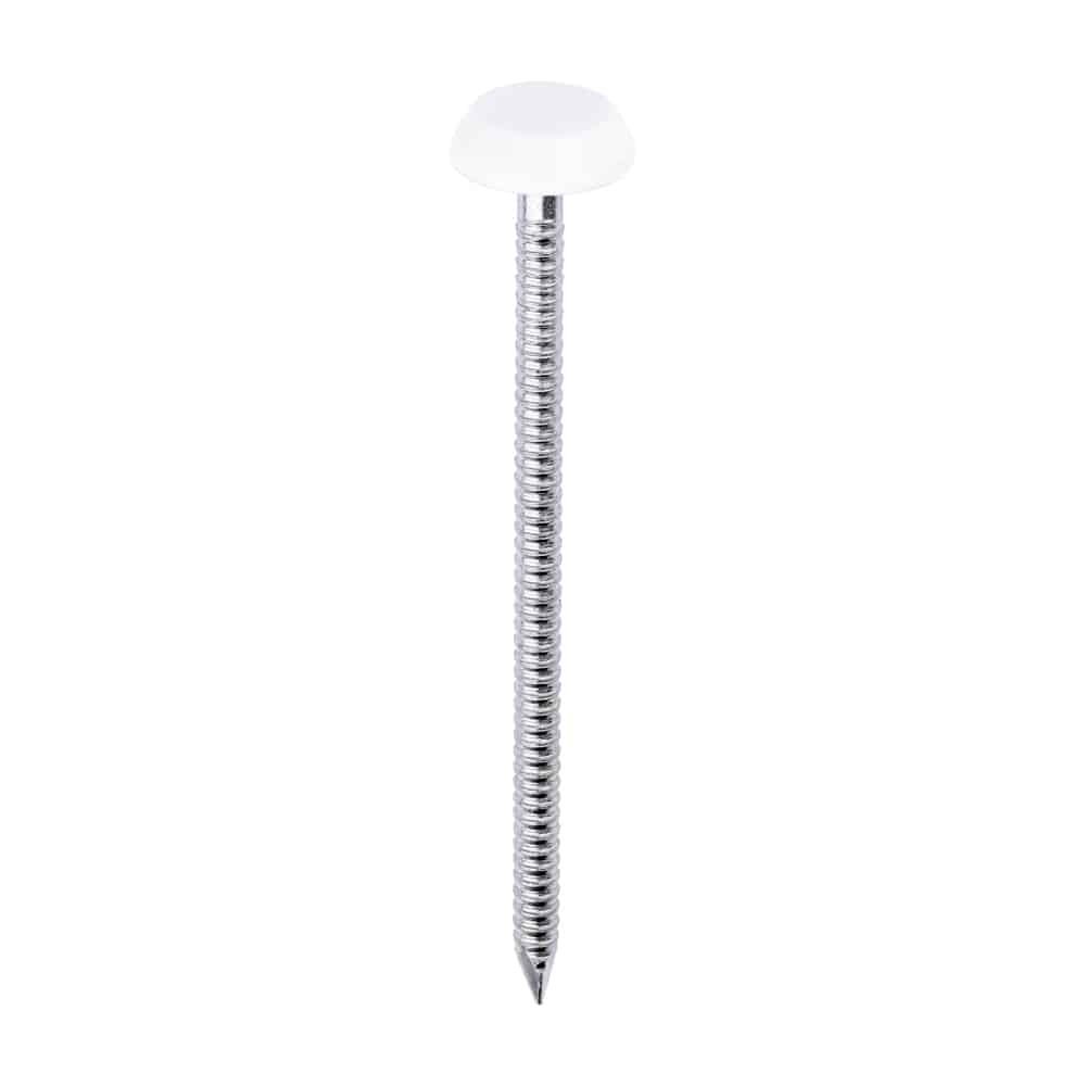 Timco 65mm poly nails plastic head nails colour matched pack of 100