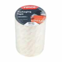 Timco packaging tape 50m x 48mm clear and brown 3 roll pack