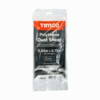 Timco Polythene Dust Sheet 3.65m x 1.75m – Lightweight Floor & Furniture Protection