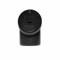 110mm Underground Drainage Oval Rodding Point Black Plastic