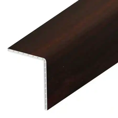 Hollow Angle 100x80mm Rosewood Woodgrain Foil 5m