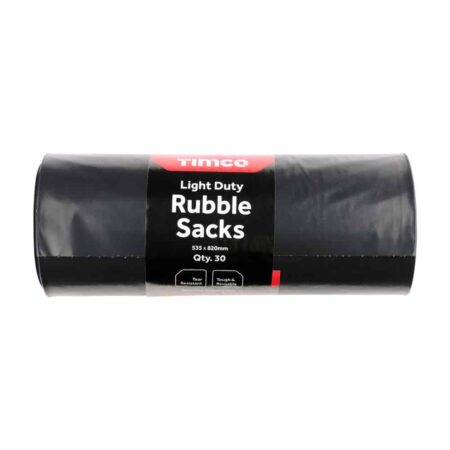 Polythene Rubble Bags 535 x 820mm Pack of 30 Timco