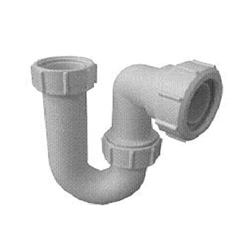 McAlpine SA10 32mm 1¼ inch white tubular swivel basin P trap