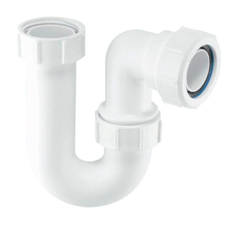 McAlpine SC10 40mm 1½ inch white tubular swivel P trap