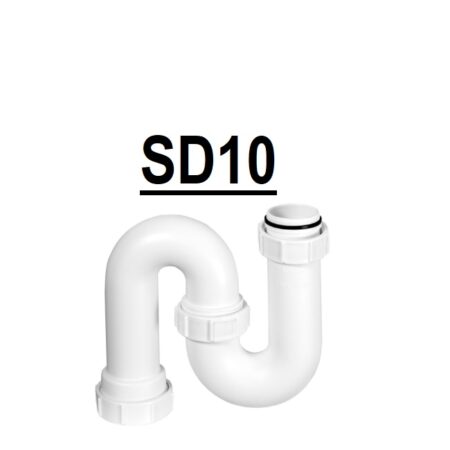 McAlpine SD10 40mm 1½ inch white tubular swivel S trap