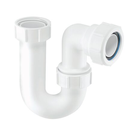 McAlpine SE10 50mm 2 inch tubular swivel P trap with 75mm water seal