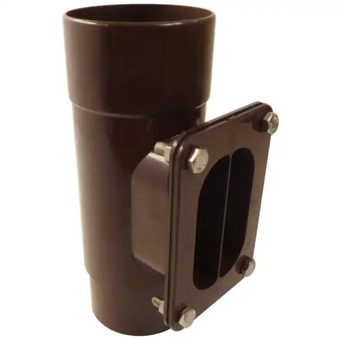 Brown Freeflow 68mm Round Downpipe Access Pipe FRR533LB