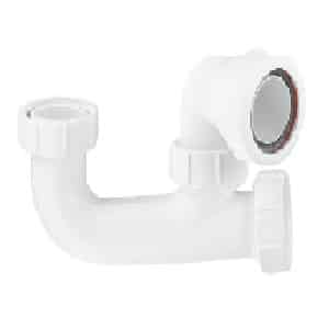 McAlpine SM10 40mm 1½ inch white 50mm seal bath trap with cleaning eye