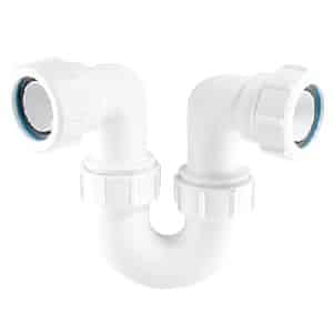 McAlpine SR10 32mm 1¼ inch white running tubular P trap