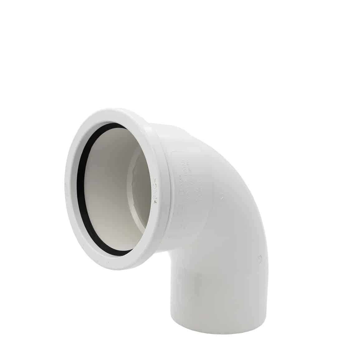 110mm Single Socket Bend 87.5° push fit soil pipe fitting