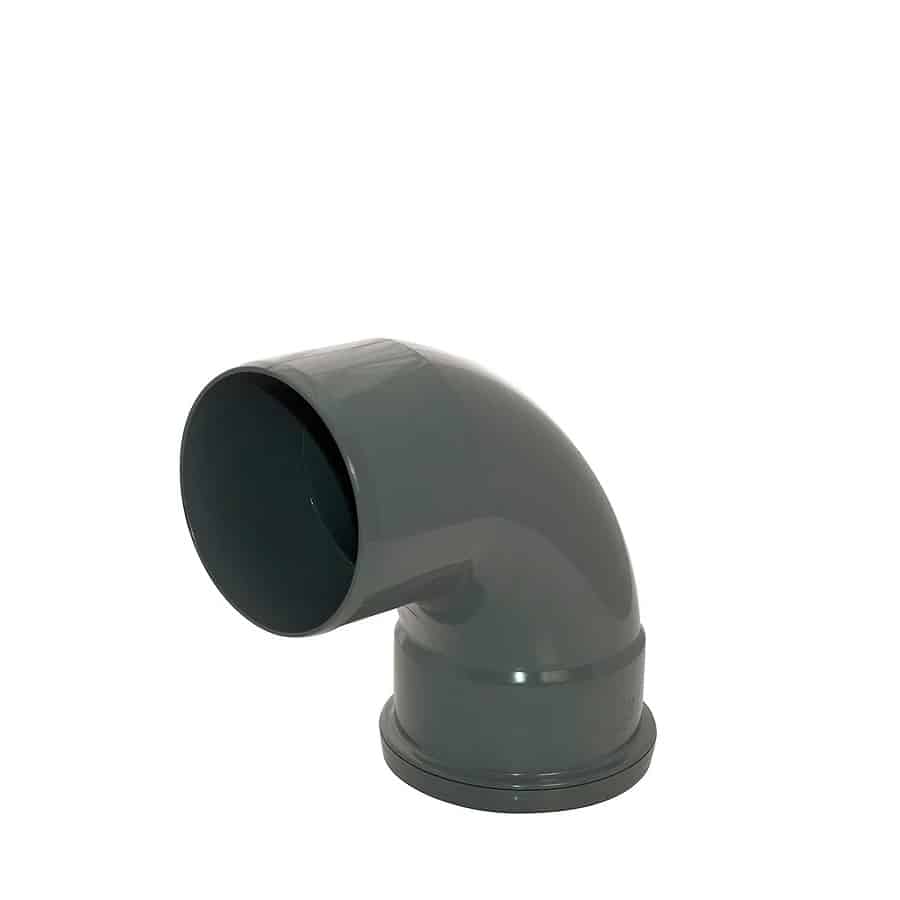 110mm Single Socket Bend 87.5° push fit soil pipe fitting
