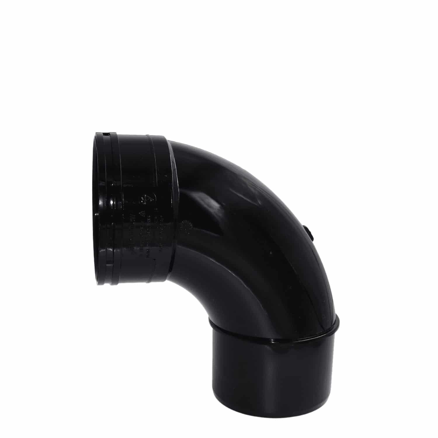 110mm Solvent Weld Swept Bend 87.5° single socket soil pipe fitting