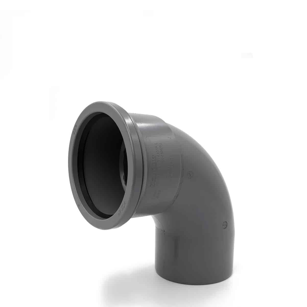 110mm Single Socket Bend 87.5° push fit soil pipe fitting