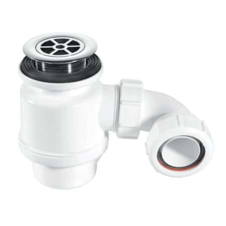 McAlpine STW4-R 40mm shower trap with 50mm seal and 70mm chrome flange