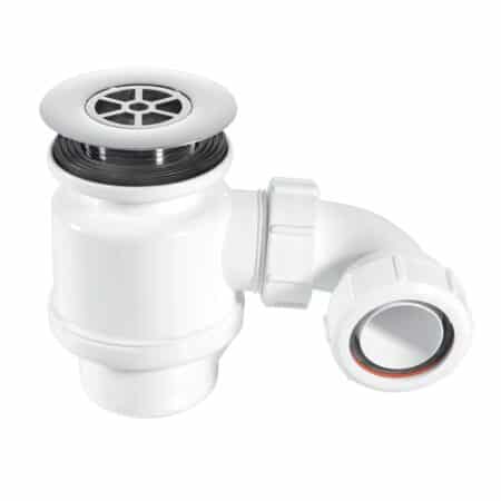 McAlpine STW8-R 40mm shower trap with 50mm seal and 85mm chrome flange