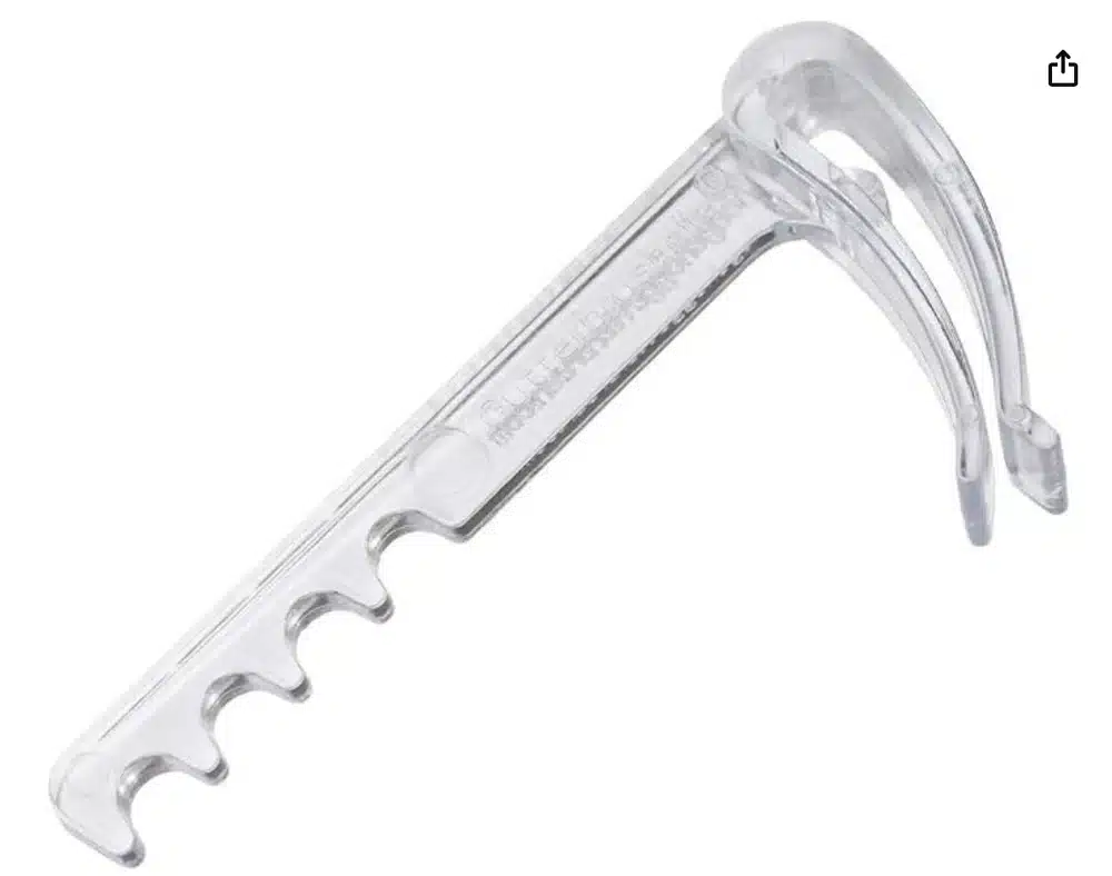 Hedgehog Gutter Brush Clips Pack of 20 clear plastic gutter leaf guard fixings