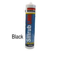 Soudal LMN Black silicone sealant 300ml