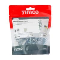 Timco 13 x 31.5mm Metal Speed Plugs & Screws Zinc (75 Pack)