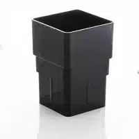 downpipe socket joiner 65mm square Freefoam Freeflow black white brown