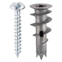 Timco 13 x 31.5mm metal speed plugs and screws pack of 75