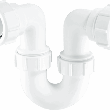 McAlpine TR10 40mm 1½ inch white running tubular P trap