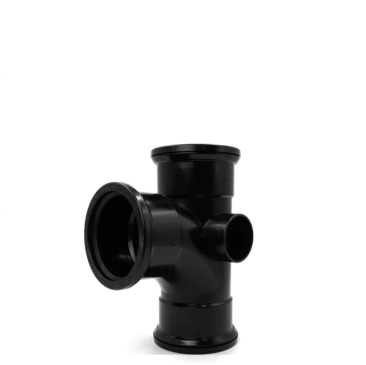 110mm Soil Boss Branch 87.5 degree push fit triple socket fitting