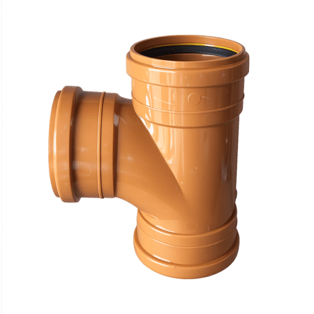 110mm Underground 90 Degree Triple Socket Tee Branch