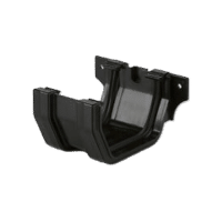 114mm Squarestyle gutter joining bracket black Brett Martin BR054B