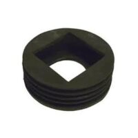 rainwater adaptor square to round black rubber VIPSeal VDA96