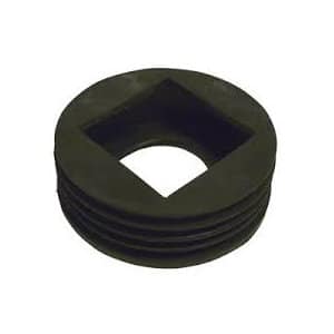 rainwater adaptor square to round black rubber VIPSeal VDA96