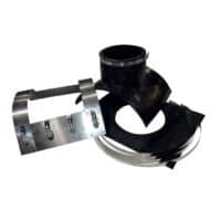 VTS100 90d Tee Lateral Saddle Clamp 160-400 Main Pipe 110mm PVC Lateral