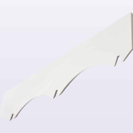 16mm Concave Decorative Fascia Board White
