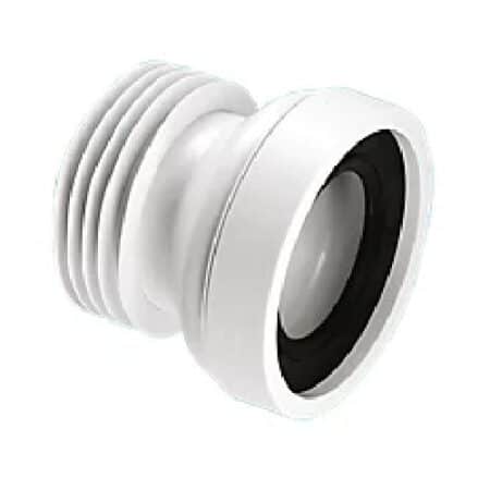 straight pan connector 110mm McAlpine WC-CON1 white toilet waste fitting
