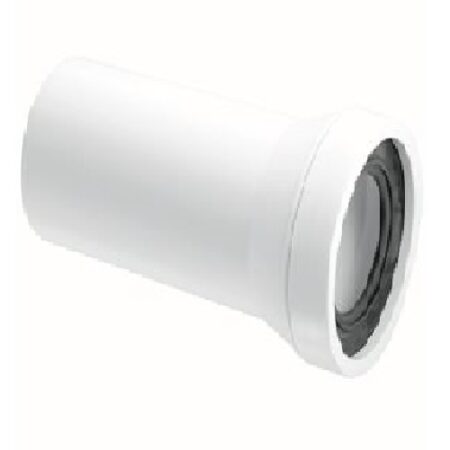 straight pan connector 110mm plain end McAlpine WC-CON3 white toilet waste fitting