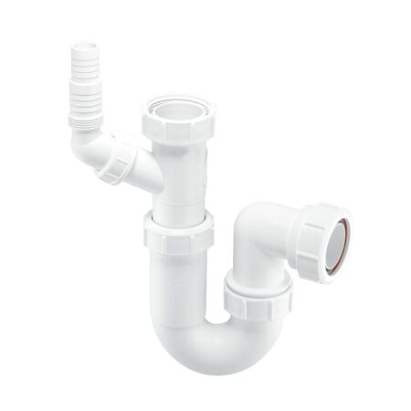 McAlpine WM15 40mm adjustable sink trap with 135 degree swivel appliance nozzle