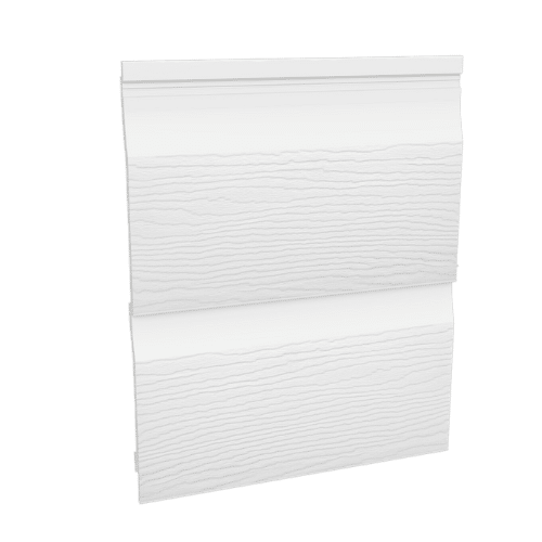 White Fortex Double Shiplap Cladding 333mm x 5m pack of 2