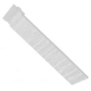 White Fortex Feather Edge Butt Joint 170mm