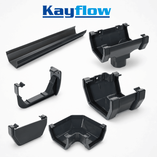 Kayflow Square Line Guttering - Anthracite Grey
