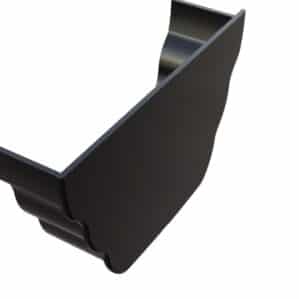 ogee gutter internal stop end 135mm double ogee Freefoam black white brown