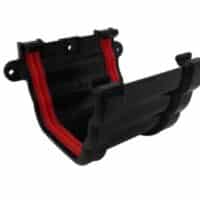 gutter union bracket 135mm double ogee Freefoam Freeflow black white brown