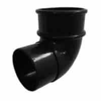 downpipe bend 68mm round 90 degree Freefoam Freeflow black white brown