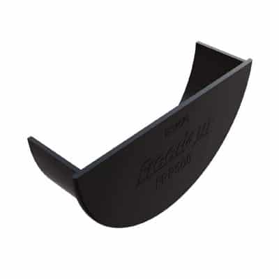 Black Freeflow 112mm Half Round Internal Stop End FRR608BL