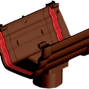 running outlet 135mm double ogee Freefoam Freeflow black white brown