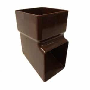 downpipe shoe 65mm square Freefoam Freeflow black white brown