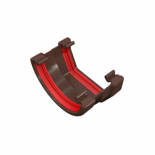Brown Freeflow 112mm Half Round to Square Gutter Adaptor FRS611LB