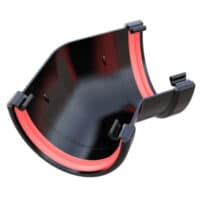 gutter angle 116mm deep flow 135 degree Freefoam Freeflow black white brown