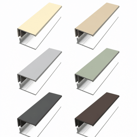 Fortex 2 Part Edge Trim 3m colour range