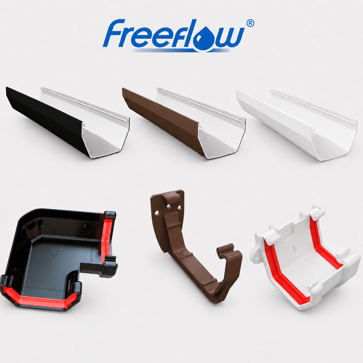 Freeflow 114mm Square Line Guttering