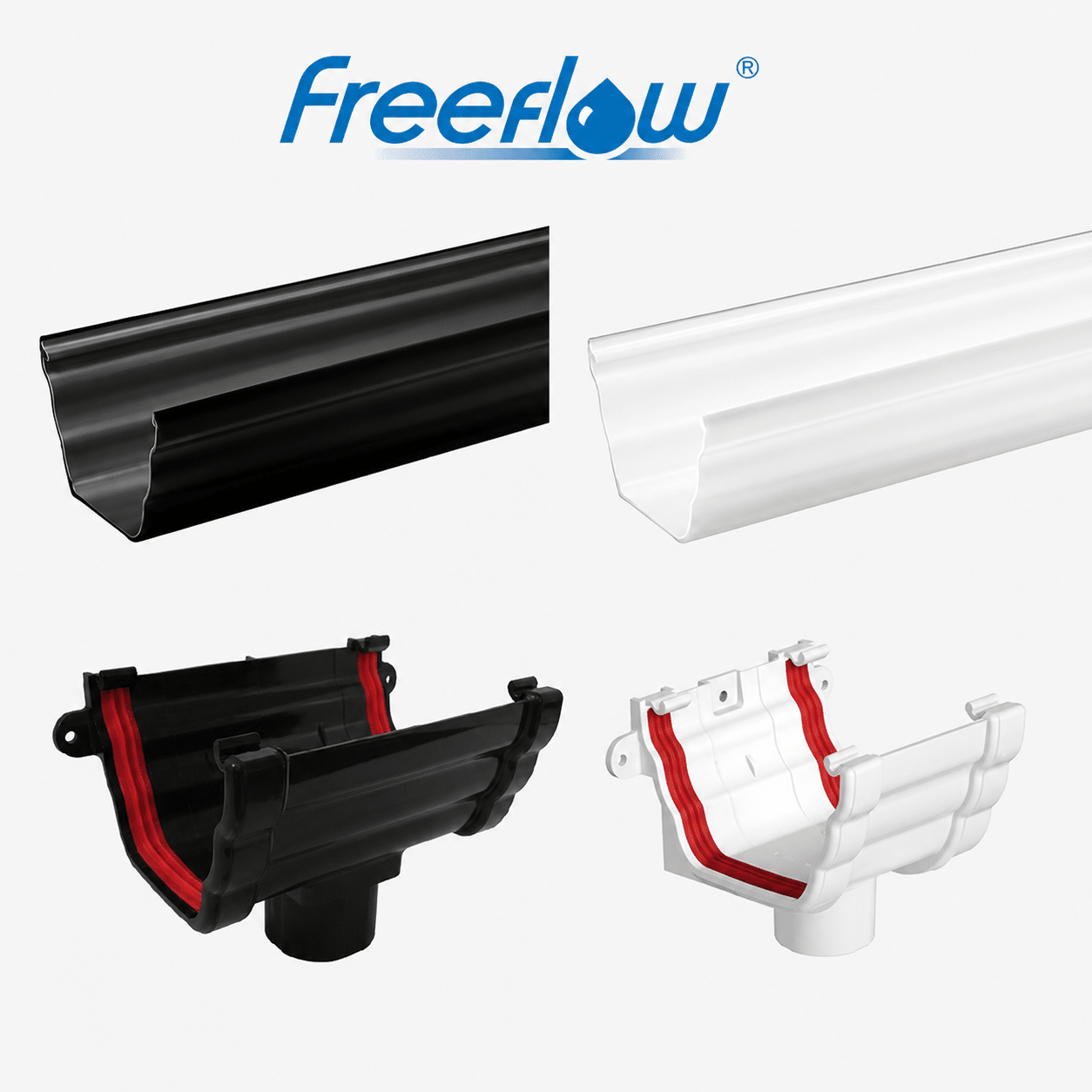 Freeflow 135mm Double Ogee Guttering